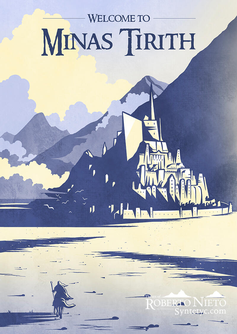 Lord of the ring poster, minas tirith